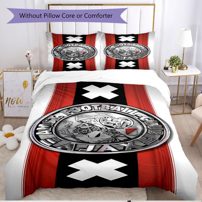3pcs Duvet Cover Set (1*Duvet Cover + 2*Pillowcase, Without Core), Ajax Print Soft All‑Season Bedding Set, Home Bedroom Decor Gift