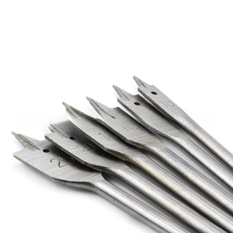 Набор из 6 шт. плоского сверла натурального цвета с шестигранной ручкой для деревообработки