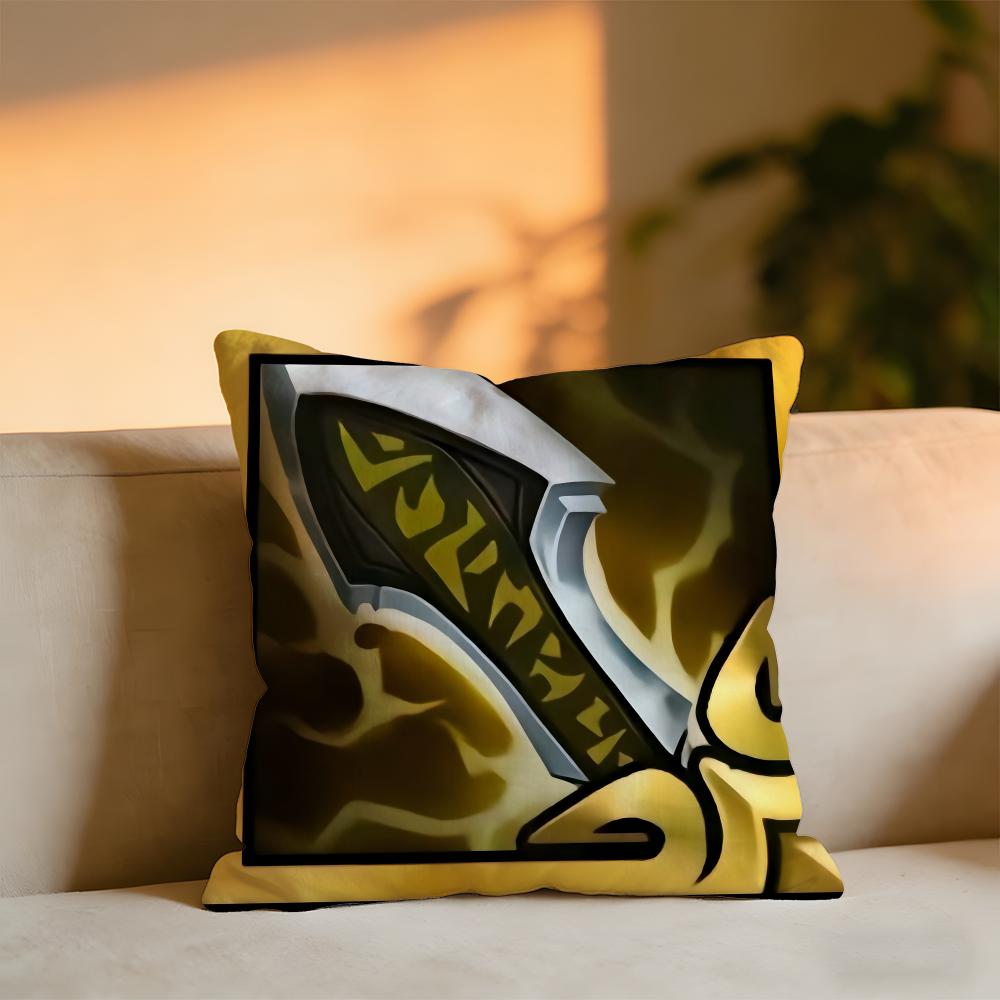LOL Light Equipment Cushion Cover Cozy Velvet Throw PillowSoft Warm Cushion For Sofa  Bed