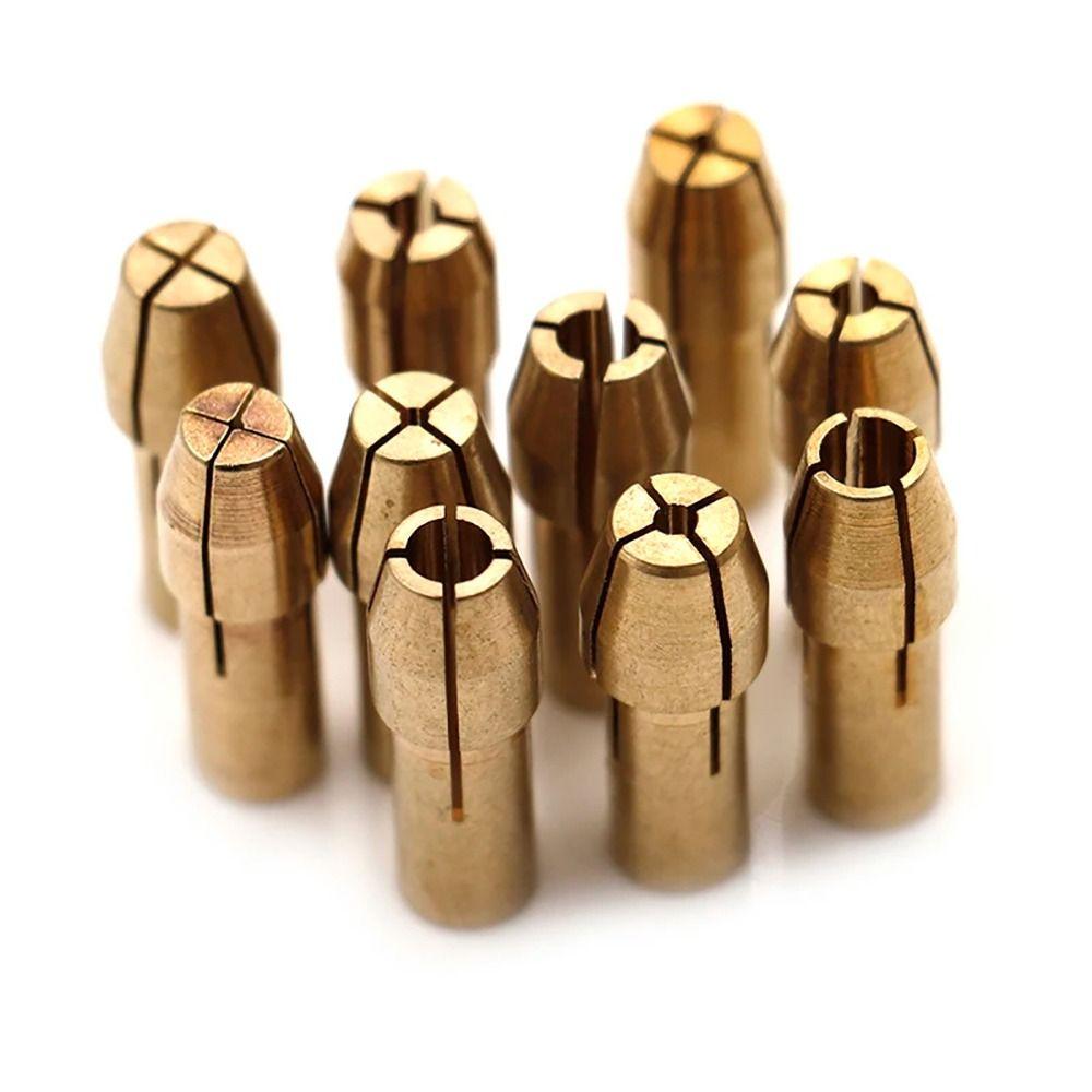 10Pcs 4.8mm Shank Mini Drill Chucks 0.5mm-3.2mm Chuck Adapter Durable Power Rotary Tool For Dremel