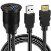 USB 3.0 и HDMI на HDMI + USB 3.0 AUX Расширение Панели