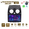 Android Car Radio Multimedia Video Player for Nissan Qashqai J10 2006-2013 With Button Knob Carplay WiFi BT 2 Din 2+32GB