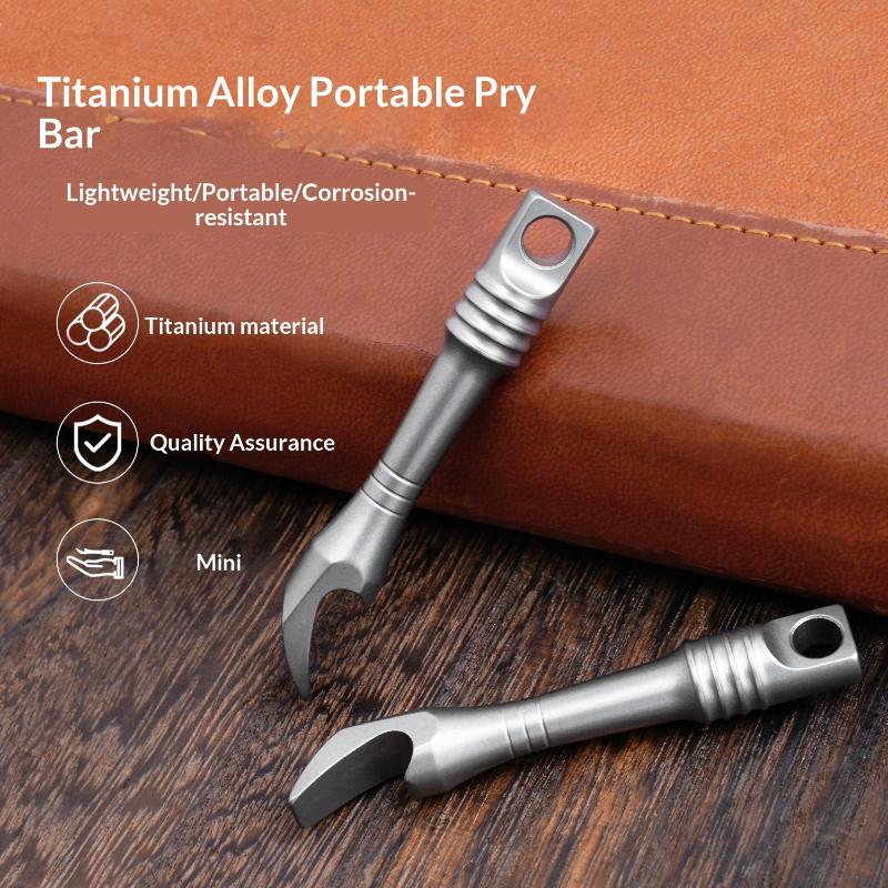 Титановый сплав Лом Открывалка для бутылок Мини Брелок Edc Многофункциональный Инструмент для вскрытия экспресс-доставки Монтировка Подвеска-ожерелье