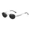 SHAUNA Retro Metal Punk Women Sunglasses Spring Leg Oval Rock Shades Men UV400