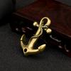 Custom Ship Anchor Jewelry Copper Metal Pendant Electroplated for Art Collectible