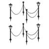 VidaXL Solar Lights 4 Pcs with Chain and Stakes Driveway Lighting Garden Light Terrace Patio Courtyard Balcony Path 277119