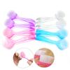 Acrylic Nail Brush Plastic Soft Remove Dust Make Up Washing Brushes Nail Art Manicure Round Head Powder Clean Tool With Cap