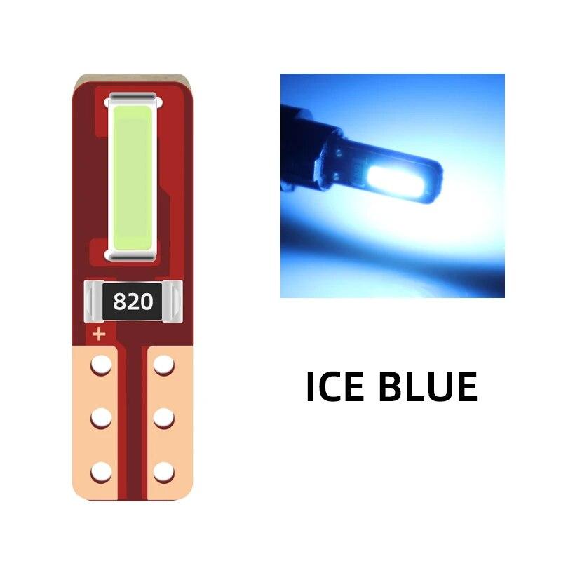 10 шт. T5 2SMD светодиодная лампа W3W W1.2W Led Canbus для кондиционера кнопка подсветка приборная панель светодиодный предупреждающий индикатор