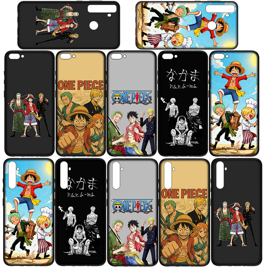Чехол для iPhone 17 15 16 Plus Xiaomi Poco X7 X6 F8 F7 M8 C85 C75 C71 Redmi Note 14 12 11 13 Pro Max A4 14C 13C 15C Луффи Ван Пис Санджи Ророноа Зоро