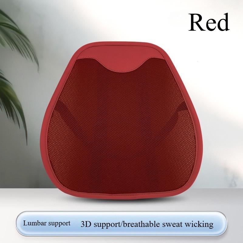 Summer Ice Silk Car Seat Cushion Universal Four Seasons Driver Waist Support Memory Cotton Ventilated Comfort Pad