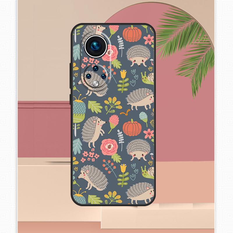 Милый Чехол-Сердечко с Ежиком Для Honor Magic 7 Lite 5 6 8 Pro Honor 200 400 X9c X9b X9a X8b X8a X8c 50 70 90 Чехол