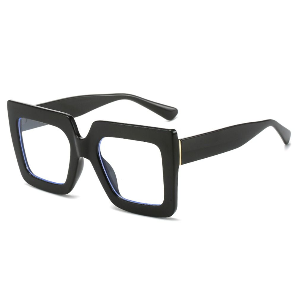 Oversized Anti-Blue Light Glasses Square Female Eyeglasses Vintage Computer Eyewear  for Women