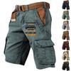 Men's Sports Cotton Linen Casual Loose Shorts Casual Pajamas Pocket Jogging Shorts Pants