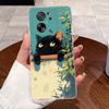 Casing For Xiaomi 13T, 13T Pro Case Clear Aesthetic Fashion Cute Cat Astronaut Pattern Transparent Soft Silicone TPU Phone Cover