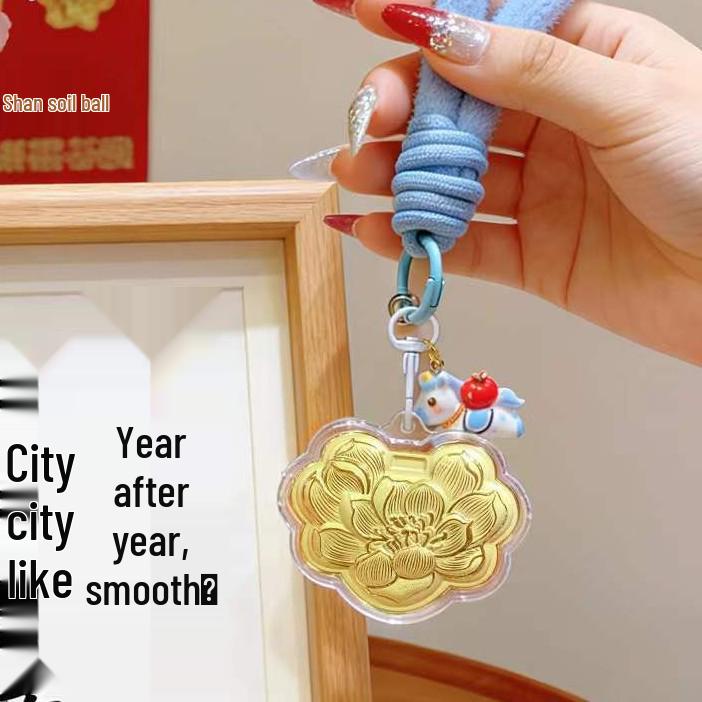 2026 Цельное 999 пробы Золото Четырехлистный Клевер Удача Брелок-Подвеска