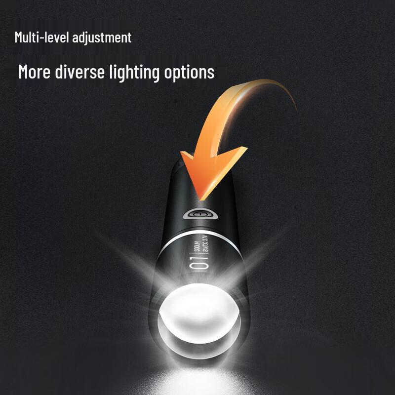 Deli Ultra-Bright Zoomable Rechargeable LED Flashlight
