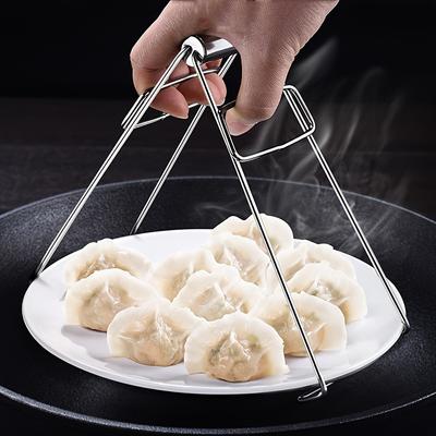 1 шт. Многофункциональный зажим для еды из нержавеющей стали с защитой от ожогов