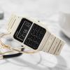 Casio Серия для молодежи Цифровой калькулятор Ретро Многофункциональные Водонепроницаемые Кварцевый механизм Ремешок из смолы Часы Женские Часы Черные CA-53WF-8B