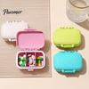 Daily Medication Organizer Portable Three-compartment Pill Organizer, Moisture-proof Buckle Seal Case, Moisture Proof Tablet Storage Compact