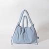 Ielgy Large-Capacity Solid Color Cotton-padded Clothes Bag All-Match Cross-Body Shoulder Bag