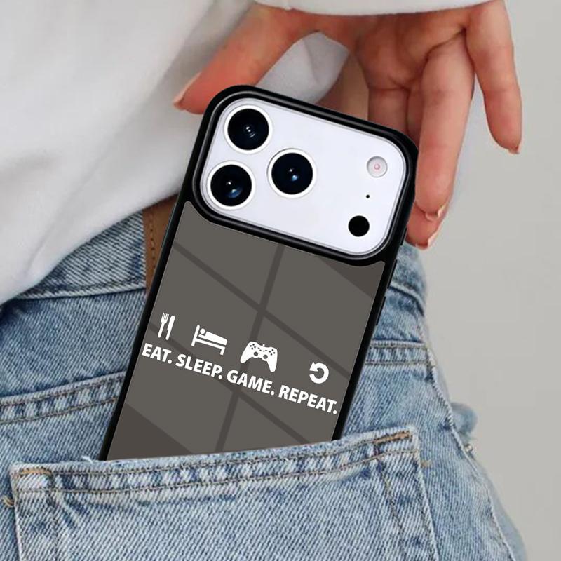Game Repeat Phone Case for iPhone 16e 15 14 13 12 17 Pro Max Plus Air 17pro Cover Coque