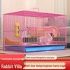 Large Indoor Rabbit & Guinea Pig Cage with Automatic Manure Cleaning - Perfect for Pet Rabbits