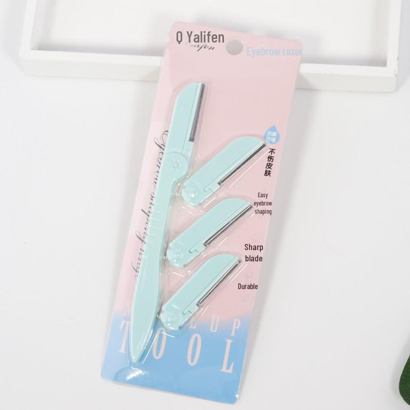 Складная бритва для бровей для женщин премиум-класса: Профессиональный триммер со сменными лезвиями