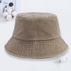 Washed Bucket Hat Men and Women Retro Summer Versatile Face Small Sunshade Bucket Hat Basin Hat Tide