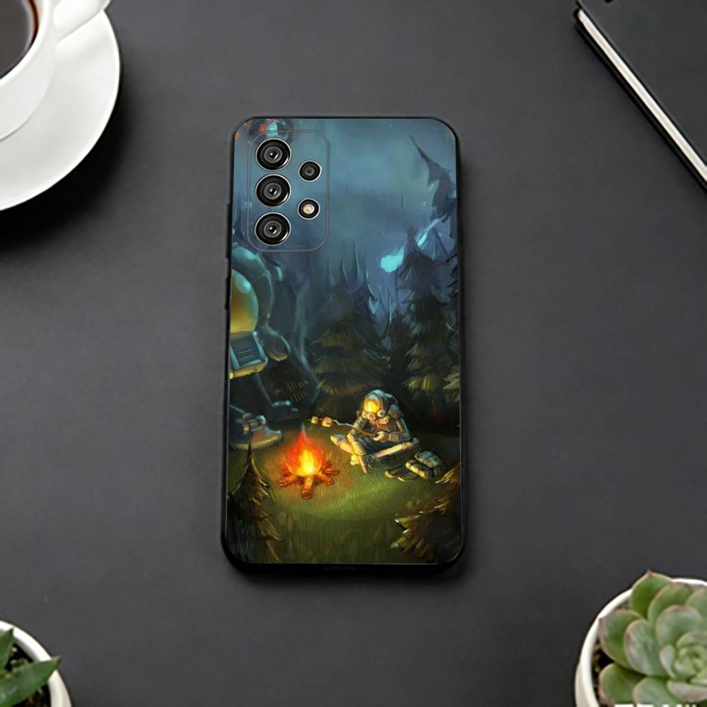 Крутой чехол для телефона Outer W-Wilds для Samsung S25, S24, S21, S22, S23, S30, Ultra, S20, Plus, Fe, Мягкий силиконовый черный чехол