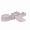 Foam playground with hill and pool micro Velvet Soft Light pink + 100 balls: transparent, pearl, opalescent