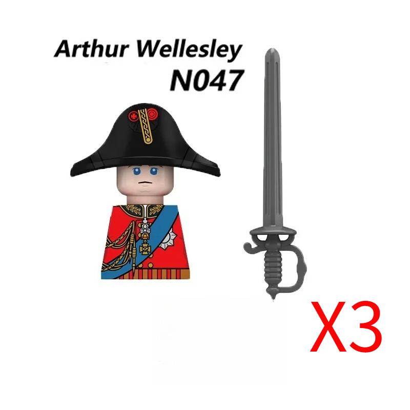 MOC Средневековый Военный Наполеоновские Войны Строительные Блоки Британская Французская Армия Пехота Кавалерия Фигурка Солдата Кирпичный Конструктор