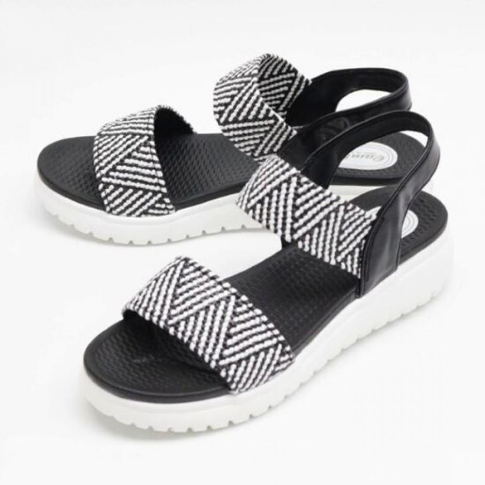 Melting Brown Women Wedge Weaving Sandals
