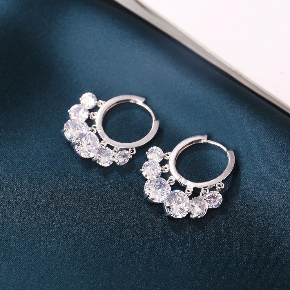 Серьги Женские Новые Украшения Цвет Сердце Форма Короткая Кисточка Серьги Элегантные Женские Свадебные Вечеринки Аксессуары