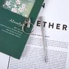 Портативная телескопическая ручка-инструмент, металлическое кольцо для ключей, креативный брелок из нержавеющей стали, эргономичная шариковая ручка, школьные и офисные принадлежности