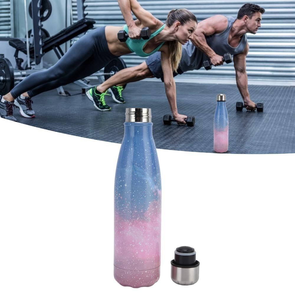 Rustless Steel Water Bottle Tapered Cylinder Sports Flask Cola Tumbler  Daily Driking