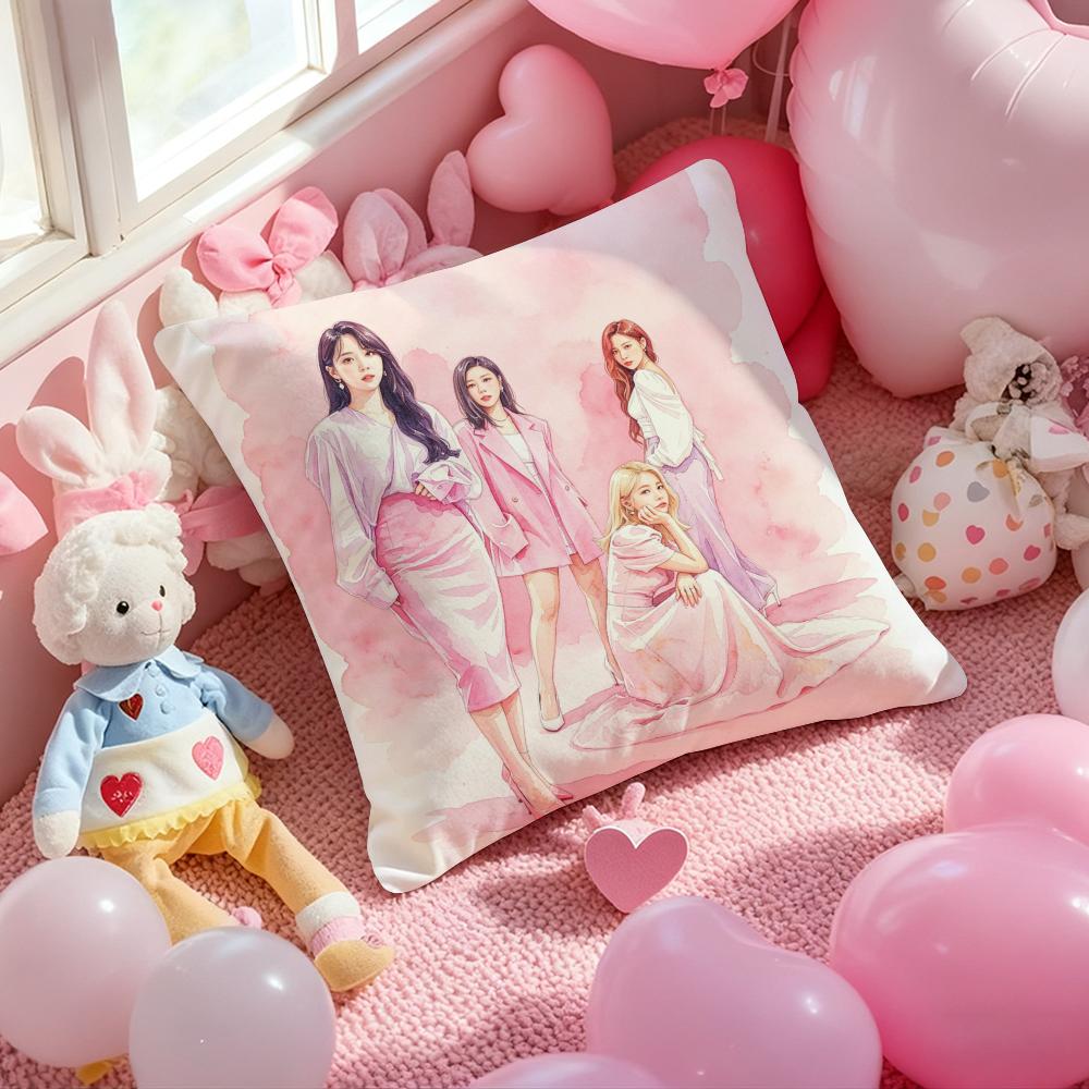 Kpop MMMMAMAMOOSS Cushion Cover Pattern Printed Pillowcase for Living Room Sofa Cushion Cover Bedroom Decor