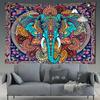 Elephant Tapestry In Mandala Style In India