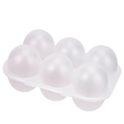 JANKOW Контейнер для яиц на 6 ячеек, Портативный пластиковый кейс для яиц, Ударопрочный и надежный ящик для хранения яиц для кемпинга и домашнего использования