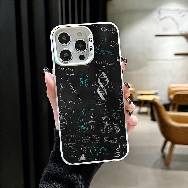 Physics Chemical Mathematics Shockproof Phone Case for iPhone 17 Air 16 16E 15 Pro Max 14 Plus 13 Mini 12 Back Cover Anti Fall F