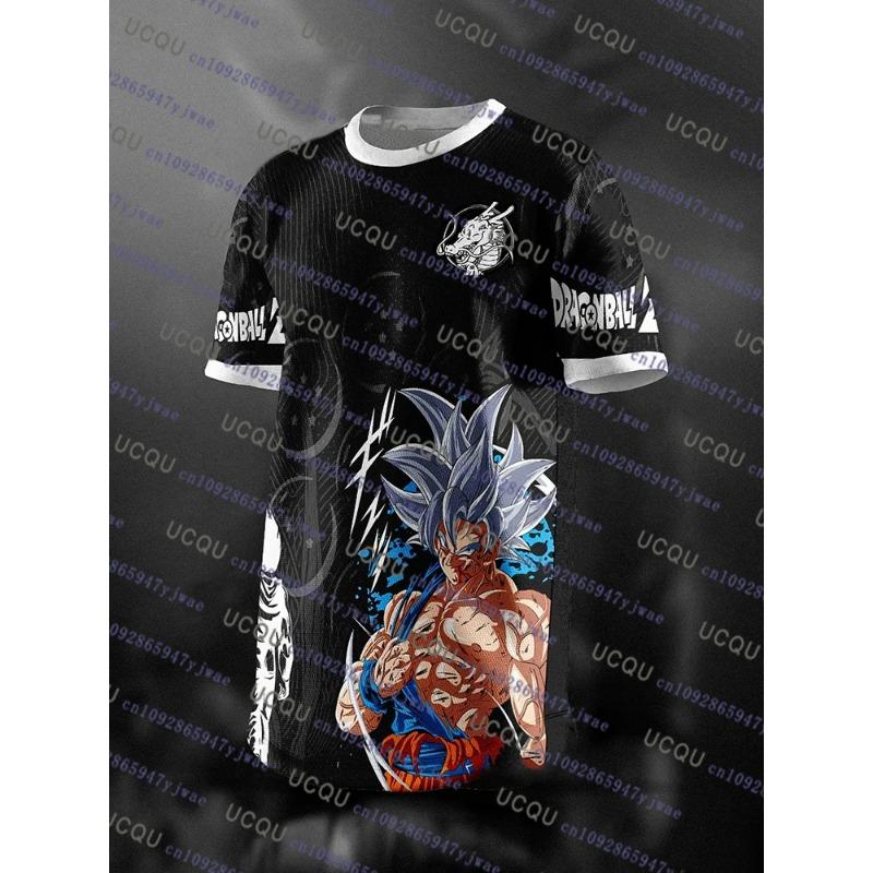 МУЖСКАЯ Футболка с 3D принтом Goku №10 из аниме Dragon Ball, летняя одежда