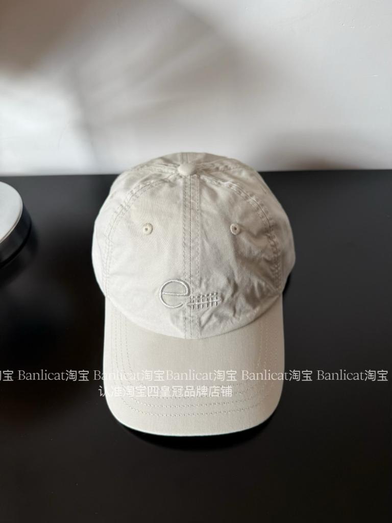 Liangfang's new embroidered letter e baseball cap for women with a small face and a big head circumference peaked cap for men