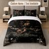 Custom Name Attack on Titan 3Pcs Duvet Cover Set Personalized Text Bedding Pillowcases Bedroom
