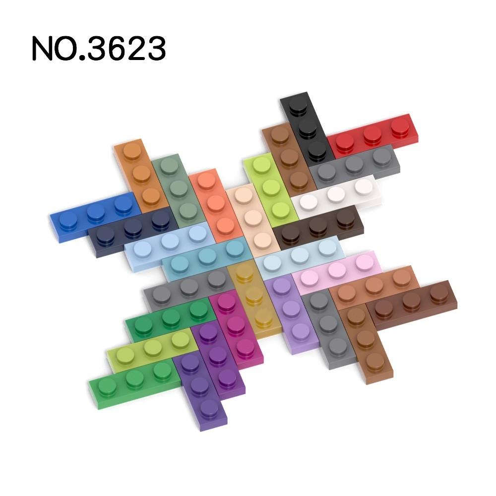 20 шт. Совместимые с MOC Детали для сборки 3623 Пластина 1x3 для деталей конструктора DIY История Образовательные Подарочные Игрушки