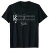Funny Music Notes T Shirts Men Graphic Tops Streetwear Short Sleeve Tees Oversized Harajuku Teacher Gift Tshirt Mens Clothing