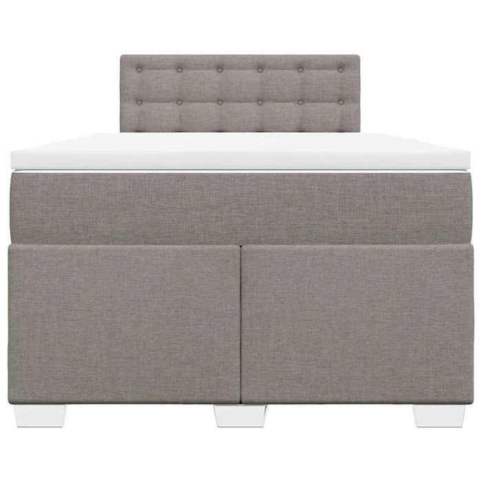 Maison Exclusive - Sommier à lattes de lit avec matelas taupe 120x190 cm tissu