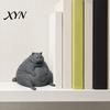 Минималистичная фигурка кошки, 3D-печать, толстая фигурка, современная сидящая статуэтка для украшения стола, коллекционная фигурка в форме животного, подарок для влюбленных, прочный