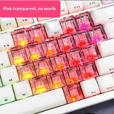 Оригинальный профиль PC Love Набор кейкапов без гравировки 21 клавиша С подсветкой Эргономичная печать Для геймеров Профессионалов