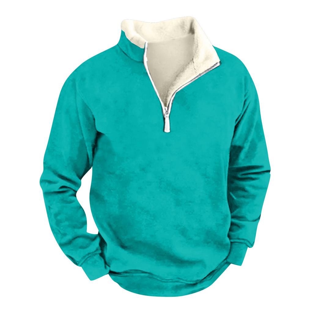 Мужская футболка с длинным рукавом для вечеринки, рождественский флисовый воротник, топ с V-образным вырезом