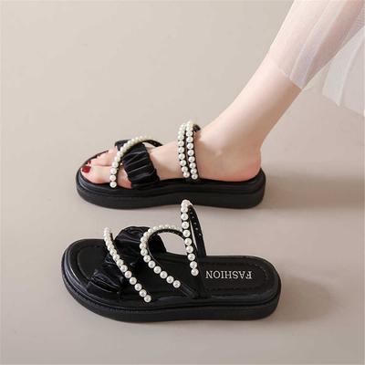 Модные сандалии на толстой подошве с двумя полосками для ванной, женские летние шлепанцы, белые кроссовки для женщин, кроссовки спортивные, новинка