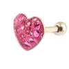 [L4481] - Micro Barbell 'Love' Pink (tragus)
